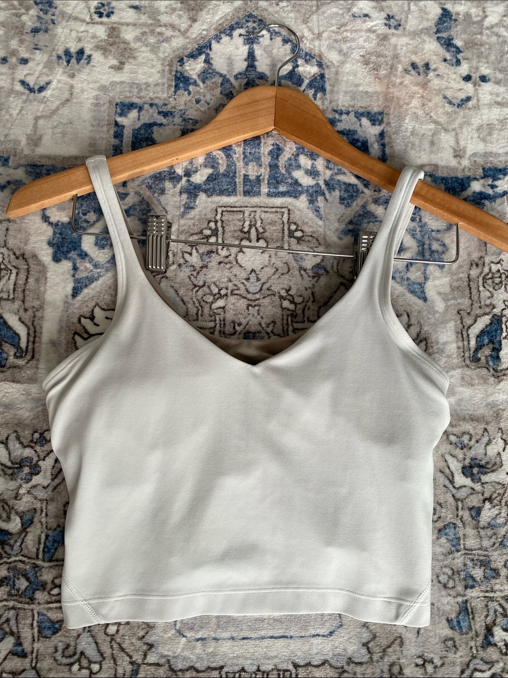 Lululemon Athletica Women's White V-Neck Cropped Camisole Tank